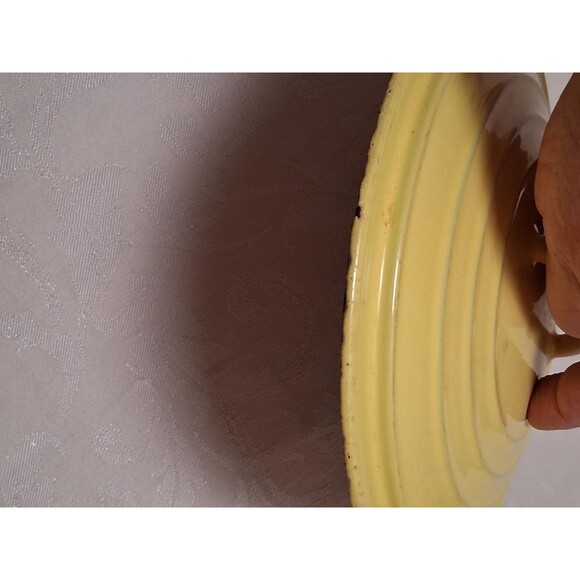 Cast Iron Pot Lid Belgium 6 Yellow - Picture 4 of 4